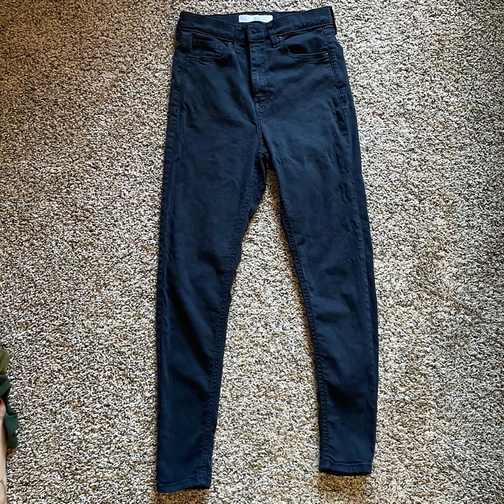 TOPSHOP || Jamie high-rise black jeans